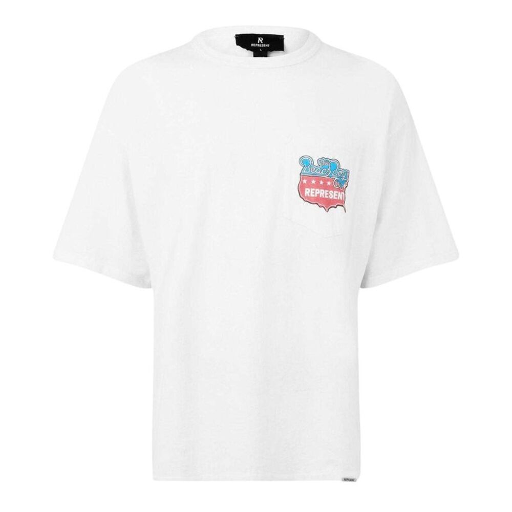 Represent Mens Beach Boys Americas Band Oversized T-Shirt / White